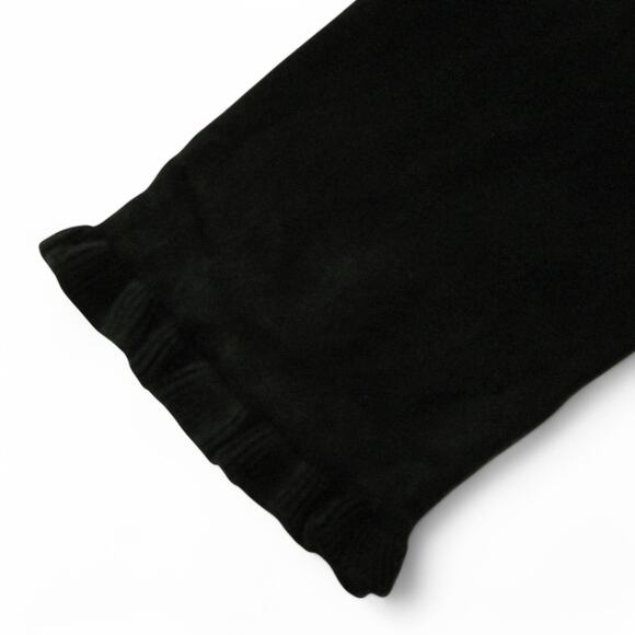 Anna Gray Sweater Open Front with 3/4 Sleeves Black Ruffle Trim 38 Inch Bust - Picture 8 of 8